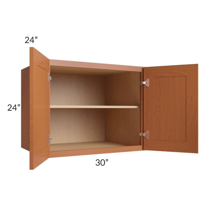 RTA Lexington Cinnamon Glaze 30" x 24" x 24" Wall Cabinet