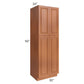 RTA Lexington Cinnamon Glaze 30" x 90" Wall Pantry with 1 Decorative End Panel and 2 Roll Out Trays