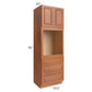 RTA Lexington Cinnamon Glaze 31.5" x 96" Oven Cabinet with 1 Decorative End Panel