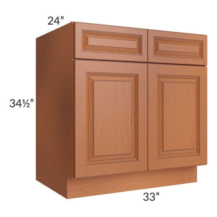 RTA Lexington Cinnamon Glaze 33" Base Cabinet