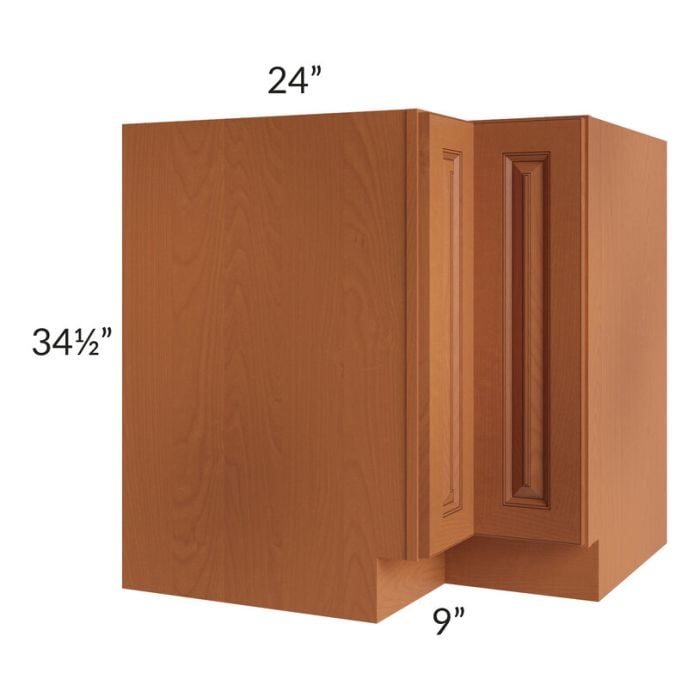 RTA Lexington Cinnamon Glaze 33" Corner Base Cabinet (Trays sold separately for a Lazy Susan application)