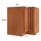 RTA Lexington Cinnamon Glaze 33" Corner Base Cabinet (Trays sold separately for a Lazy Susan application) with Lazy Susan Trays