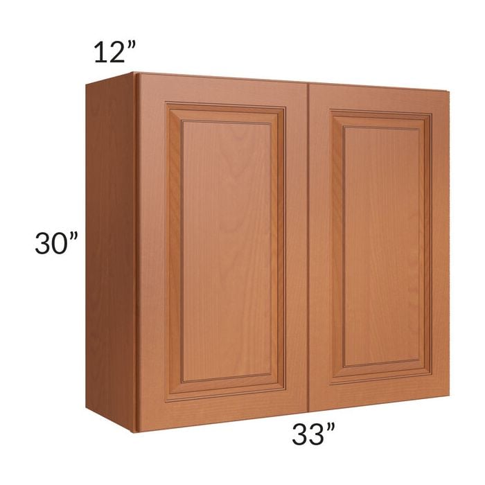 RTA Lexington Cinnamon Glaze 33" x 30" Wall Cabinet