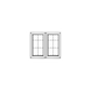 RTA Lexington Cinnamon Glaze 33" x 36" Mullion Glass Doors Only
