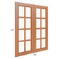 RTA Lexington Cinnamon Glaze 33" x 42" Mullion Glass Doors Only