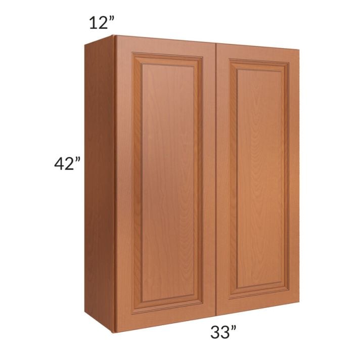 RTA Lexington Cinnamon Glaze 33" x 42" Wall Cabinet