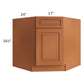RTA Lexington Cinnamon Glaze 36" Diagonal Corner Sink Base Cabinet