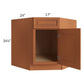 RTA Lexington Cinnamon Glaze 36" Diagonal Corner Sink Base Cabinet with 1 Decorative End Panel