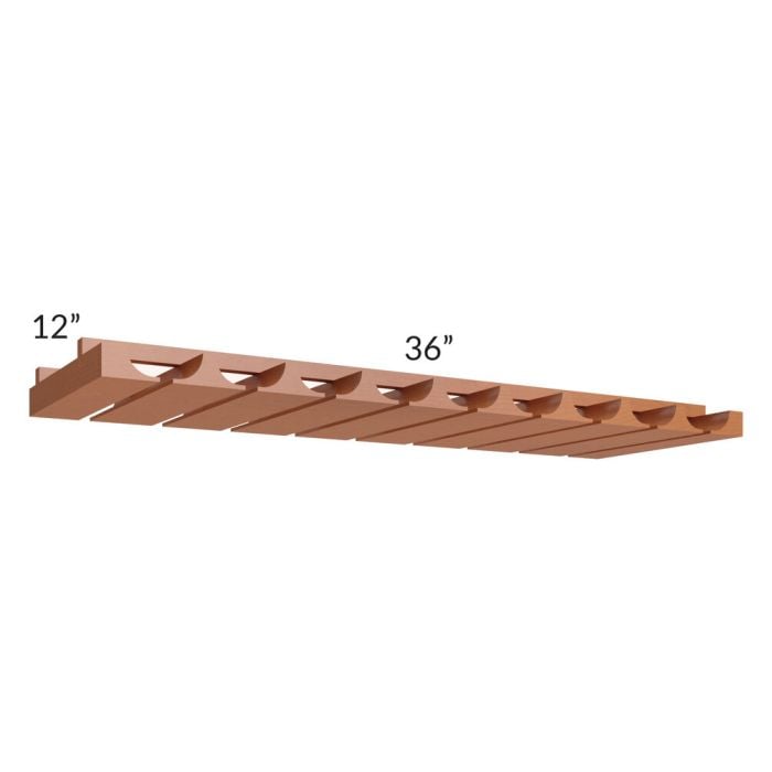 RTA Lexington Cinnamon Glaze 36" Glass Rack
