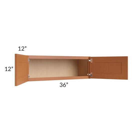 RTA Lexington Cinnamon Glaze 36" x 12" Wall Cabinet