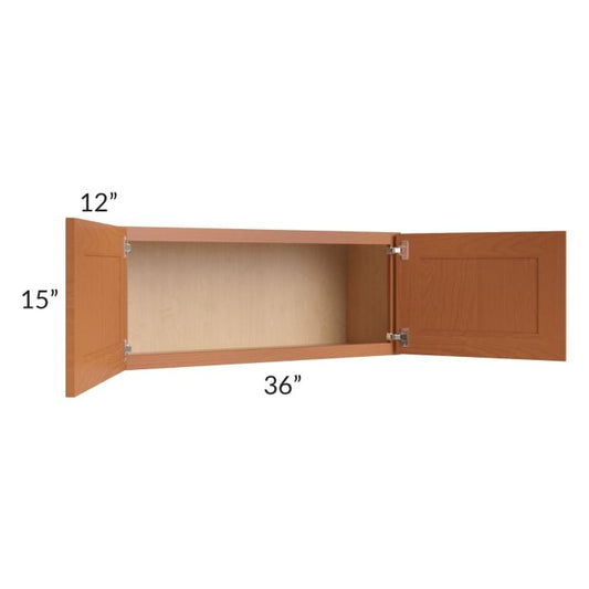 RTA Lexington Cinnamon Glaze 36" x 15" Wall Cabinet