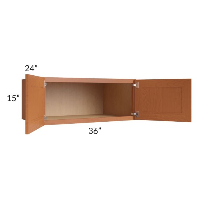 RTA Lexington Cinnamon Glaze 36" x 15" x 24" Wall Cabinet