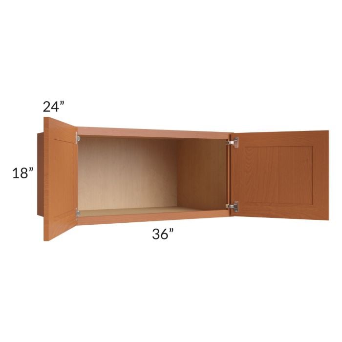 RTA Lexington Cinnamon Glaze 36" x 18" x 24" Wall Cabinet
