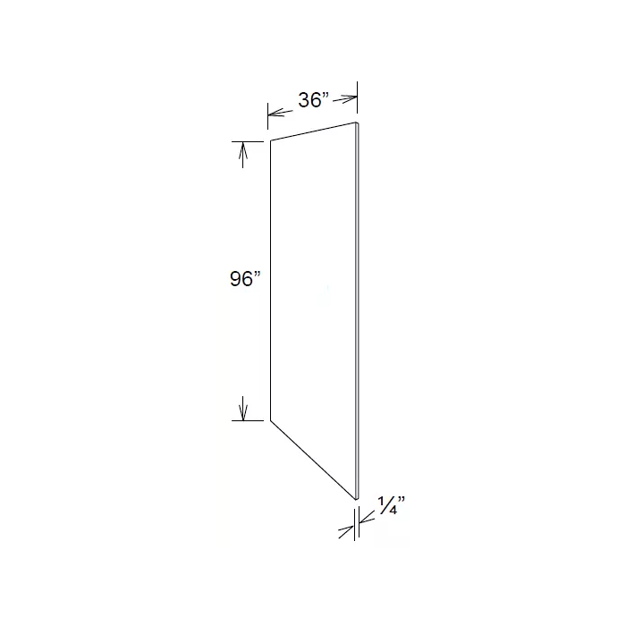 RTA Lexington Cinnamon Glaze 36" x 96" x 1/4" Finished Panel