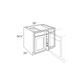 RTA Lexington Cinnamon Glaze 42" Blind Base Cabinet