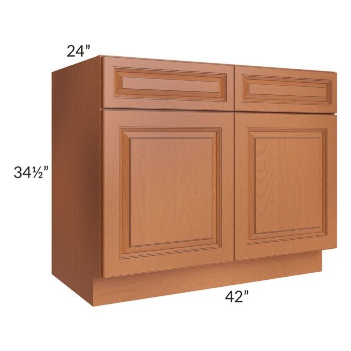 RTA Lexington Cinnamon Glaze 42" Sink Base Cabinet
