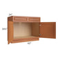 RTA Lexington Cinnamon Glaze 42" Sink Base Cabinet with 1 Decorative End Panel