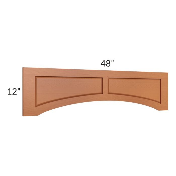 RTA Lexington Cinnamon Glaze 48" Raised Panel Door Valance