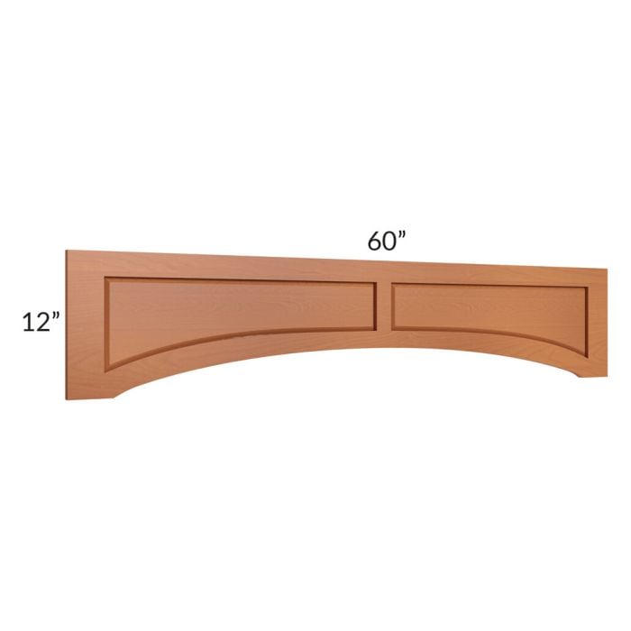 RTA Lexington Cinnamon Glaze 60" Raised Panel Door Valance