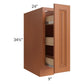 RTA Lexington Cinnamon Glaze 9" Spice Base Cabinet