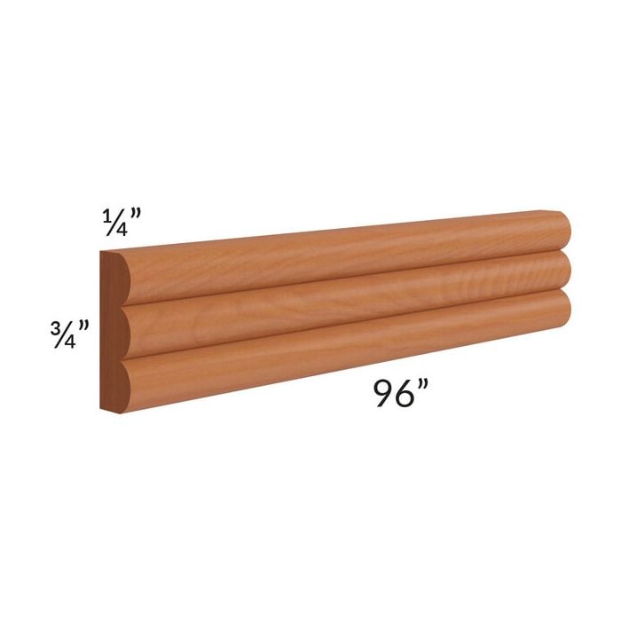 RTA Lexington Cinnamon Glaze 96" Triple Bead Insert Molding