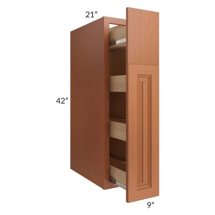 RTA Lexington Cinnamon Glaze Hearth Cabinet Pull Out