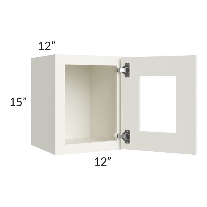 RTA Linen Shaker 12" x 15" Decorative Wall Cabinet with 1 Decorative End Panel