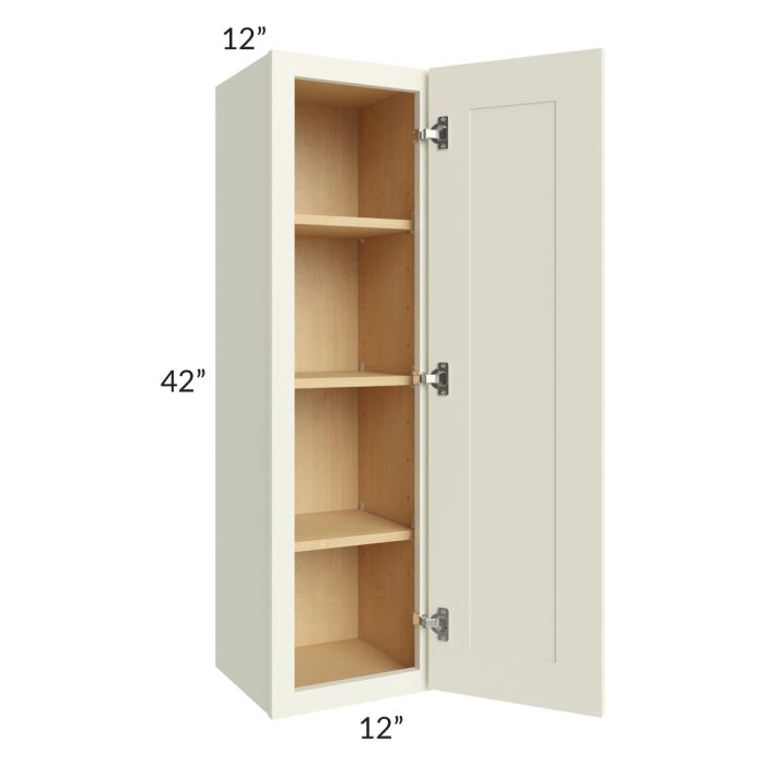 RTA Linen Shaker 12" x 42" Wall Cabinet with 2 Decorative End Panels