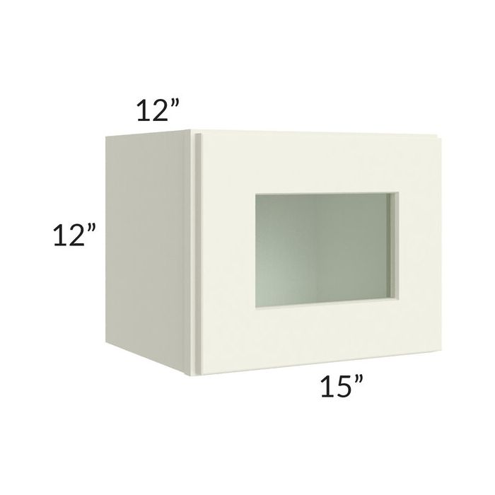 RTA Linen Shaker 15" x 12" Decorative Wall Cabinet with 1 Decorative End Panel