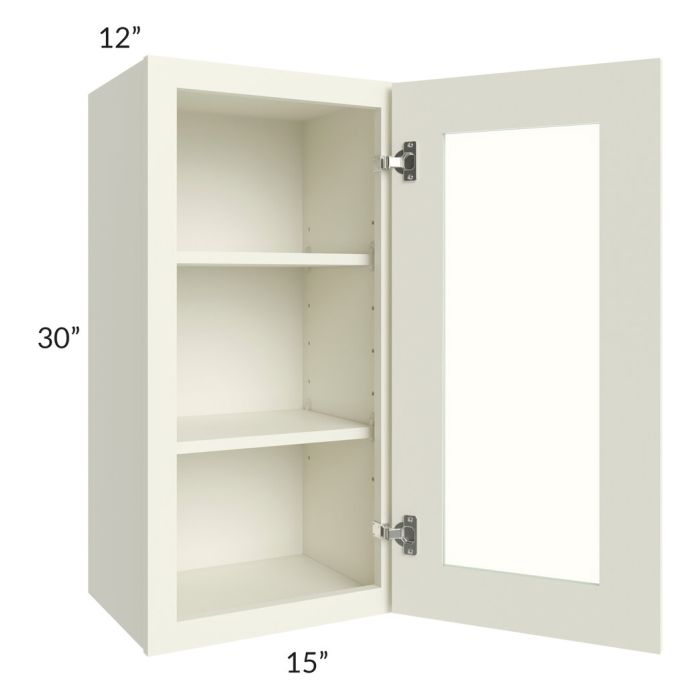 RTA Linen Shaker 15" x 30" Wall Glass Door Cabinet (Prepped for Glass Doors)
