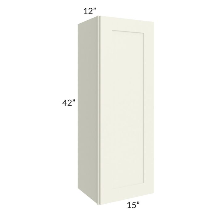 RTA Linen Shaker 15" x 42" Wall Cabinet with 1 Decorative End Panel
