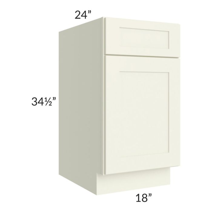 RTA Linen Shaker 18" Base Cabinet with 2 Decorative End Panels
