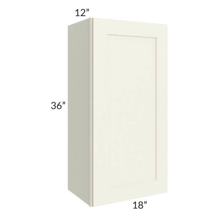 RTA Linen Shaker 18" x 36" Wall Cabinet with 1 Decorative End Panel
