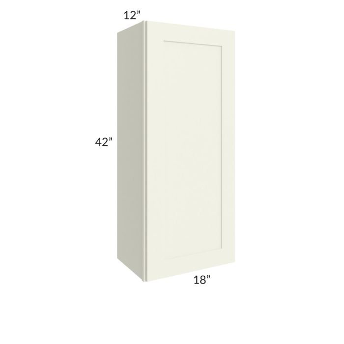 RTA Linen Shaker 18" x 42" Wall Cabinet with 1 Decorative End Panel