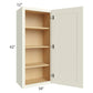 RTA Linen Shaker 18" x 42" Wall Cabinet with 1 Decorative End Panel