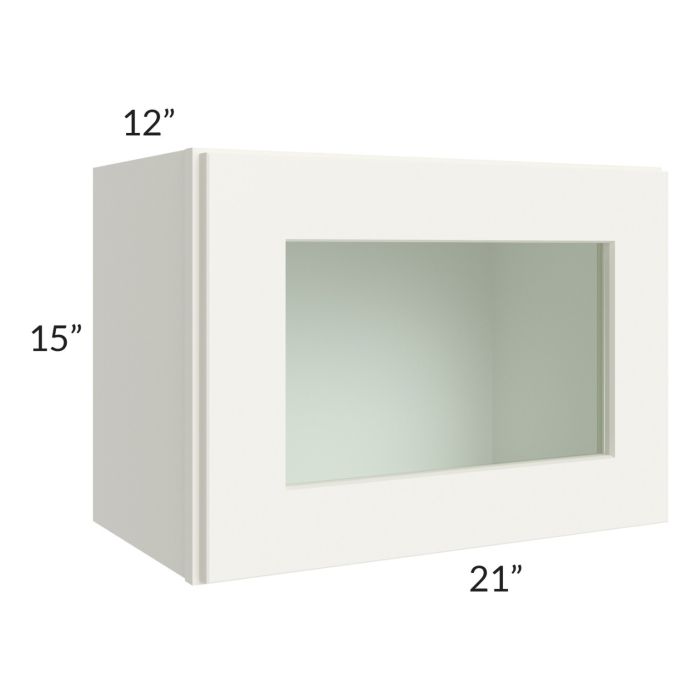 RTA Linen Shaker 21" x 15" Decorative Wall Cabinet with 1 Decorative End Panel