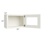 RTA Linen Shaker 21" x 15" Decorative Wall Cabinet with 1 Decorative End Panel