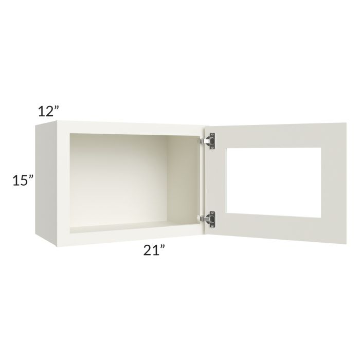 RTA Linen Shaker 21" x 15" Decorative Wall Cabinet with 1 Decorative End Panel