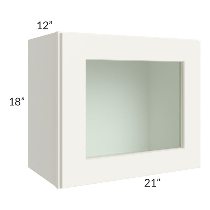 RTA Linen Shaker 21" x 18" Decorative Wall Cabinet with 1 Decorative End Panel