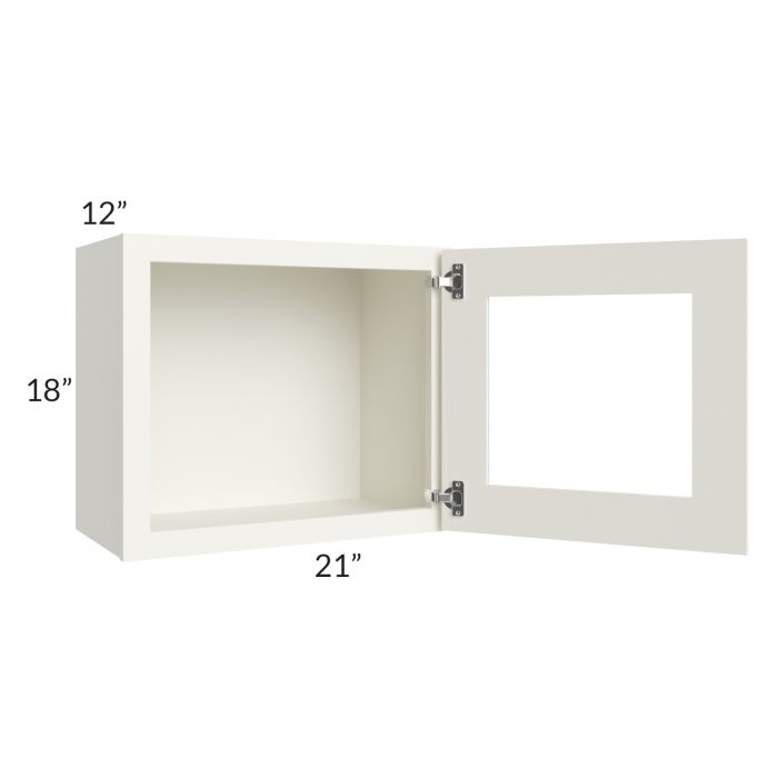 RTA Linen Shaker 21" x 18" Decorative Wall Cabinet with 1 Decorative End Panel
