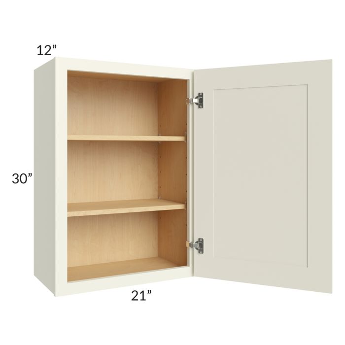 RTA Linen Shaker 21" x 30" Wall Cabinet with 1 Decorative End Panel