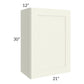 RTA Linen Shaker 21" x 30" Wall Cabinet with 2 Decorative End Panels