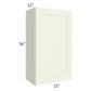 RTA Linen Shaker 21" x 36" Wall Cabinet with 2 Decorative End Panels