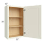 RTA Linen Shaker 21" x 36" Wall Cabinet with 2 Decorative End Panels
