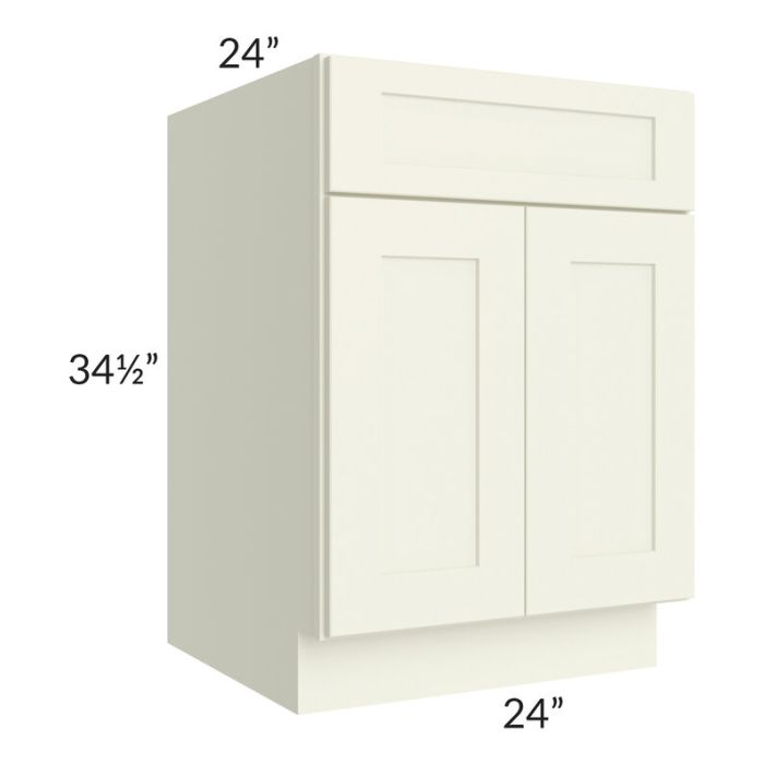 RTA Linen Shaker 24" Base Cabinet with 2 Roll Out Trays