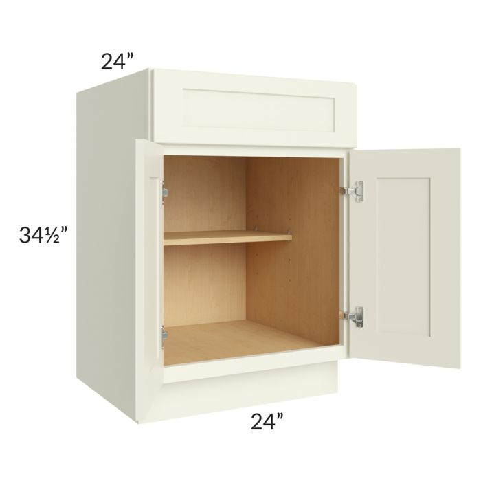 RTA Linen Shaker 24" Base Cabinet with 2 Roll Out Trays