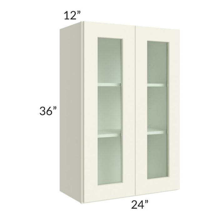 RTA Linen Shaker 24" x 36" Wall Glass Door Cabinet (Prepped for Glass Doors)