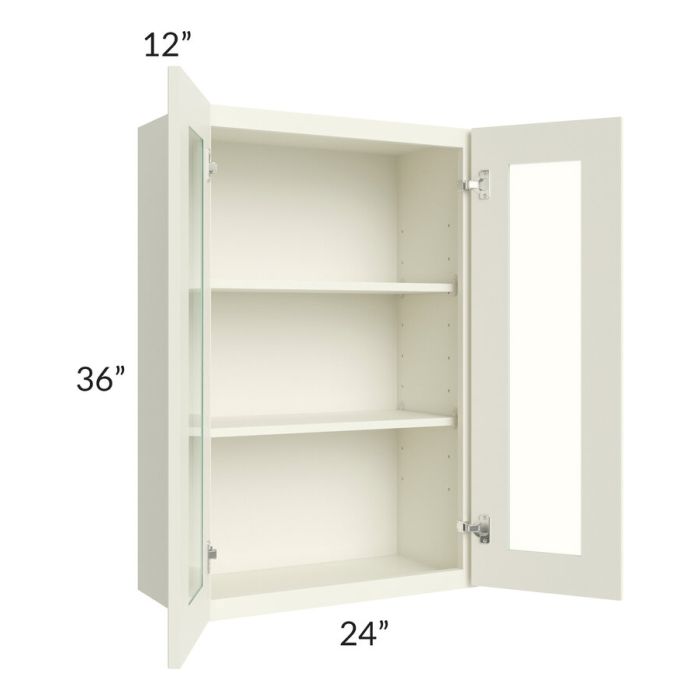 RTA Linen Shaker 24" x 36" Wall Glass Door Cabinet (Prepped for Glass Doors)