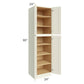 RTA Linen Shaker 24" x 90" x 24" Wall Pantry Cabinet with 1 Decorative End Panel and 1 Roll Out Tray