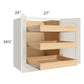 RTA Linen Shaker 27" Full Height Base Cabinet with 3 Rollout Trays